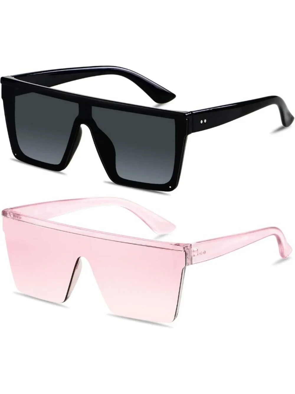 Oversized Square Sunglasses for Women & Men | Fashion Shield UV Protection